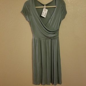 Olive Knee Length Dress